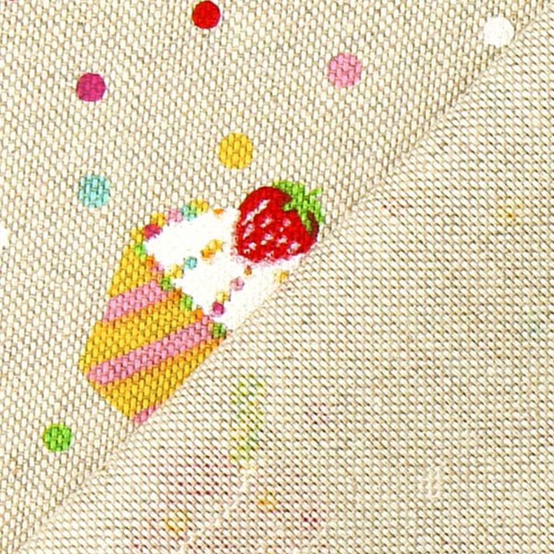 tessuto arredo mezzo panama muffin colorati – naturale,  image number 3
