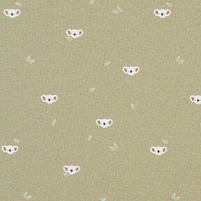 jersey di cotone teste di koala – pistacchio, 