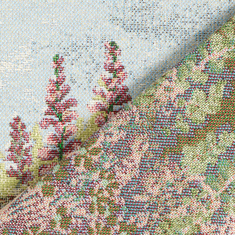 taglio di tessuto arredo gobelin Gattini giocosi – rosso carminio/beige chiaro,  image number 4