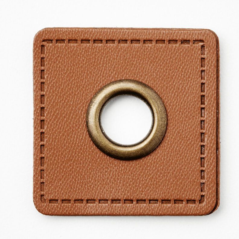 Toppa con occhiello [30 x 30 mm] – bronzo/rame,  image number 1