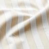 Tessuto in cotone a righe – bianco/anacardo,  thumbnail number 2