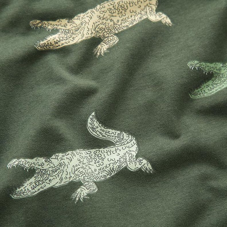 jersey di cotone Coccodrilli – pino scuro,  image number 2