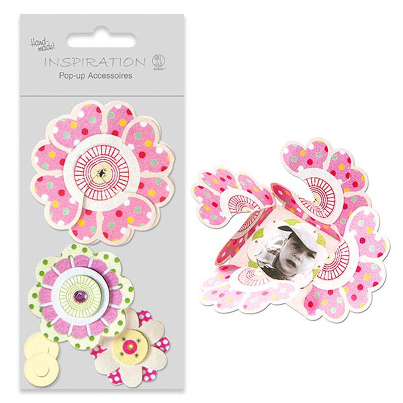Kit per pop-up fai-da-te Flower Power  – rosa,  image number 1