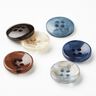 Bottone marmorizzato a 4 fori [Ø 15 mm] – azzurro baby/beige,  thumbnail number 4