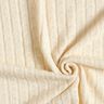 tessuto in maglia Ajour eleganti strisce glitterate – crema,  thumbnail number 3