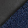 Articolo di "serie B" Similpelle tinta unita con retro in pelliccia sintetica – nero/blu marino,  thumbnail number 1