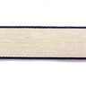 nastro gros-grain [ 3,5 cm ] – blu marino/beige,  thumbnail number 1