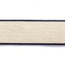 nastro gros-grain  [ 3,5 cm ] – blu marino/beige,  thumbnail number 1