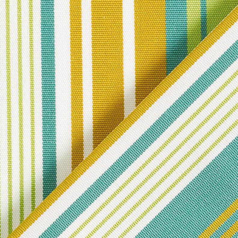 tessuto per tende da sole righe assortite – senape/verde chiaro,  image number 5