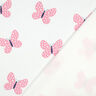 felpa garzata grandi farfalle | Poppy Fabrics – avorio/rosa,  thumbnail number 4