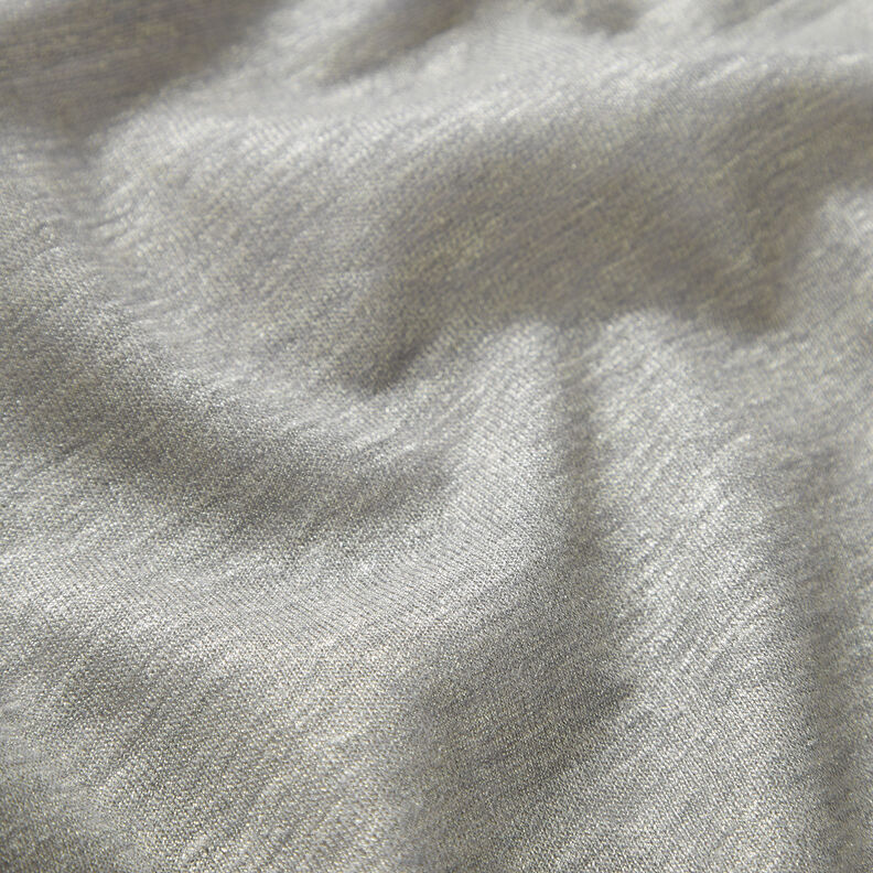 Jersey di lino melange lucido – grigio elefante/argento,  image number 2
