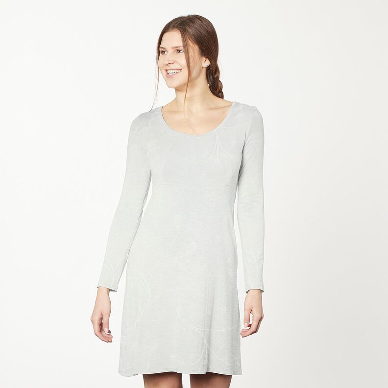 jersey di cotone Tulipani – bianco lana, image number 6