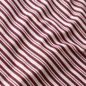 tessuto arredo mezzo panama Righe eleganti – rosso Bordeaux/bianco lana,  thumbnail number 2