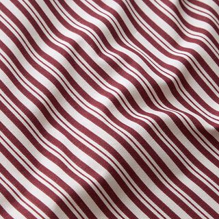 tessuto arredo mezzo panama Righe eleganti – rosso Bordeaux/bianco lana, 