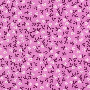 GOTS popeline di cotone fiorellini | Poppy Fabrics – pink/bianco, 