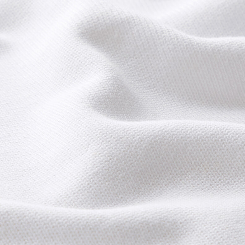 tessuto in maglia di cotone – bianco,  image number 2