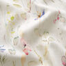 Misto lino-cotone con fiori acquarellati – bianco,  thumbnail number 2