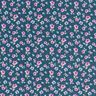 tessuto in cotone popeline fiori delicati – blu/violetto pastello,  thumbnail number 1