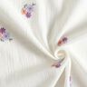 mussolina / tessuto doppio increspato Fiorellini ricamati | Poppy Fabrics – bianco,  thumbnail number 3
