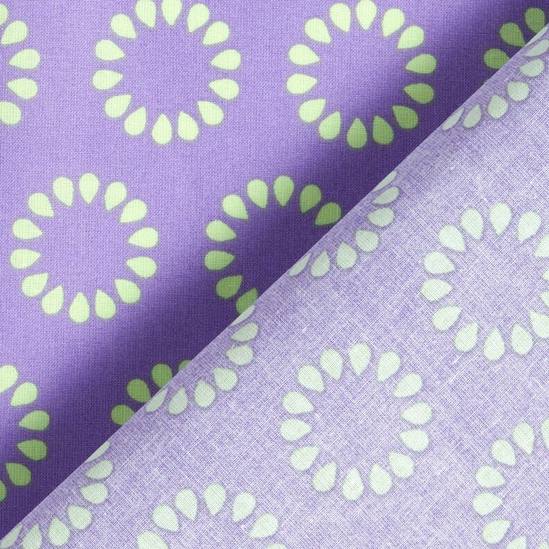 cotone rivestito Cerchi variopinti – lavanda/verde maggio,  image number 4