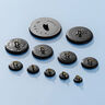 Bottone rivestito, Classic Poly – nero,  thumbnail number 3