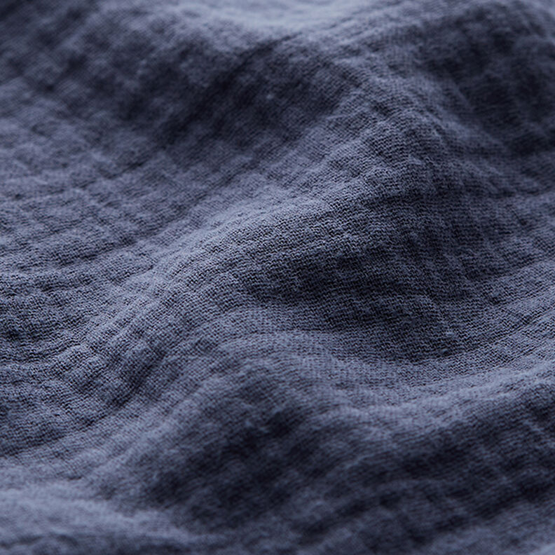 mussolina / tessuto doppio increspato – colore blu jeans,  image number 3