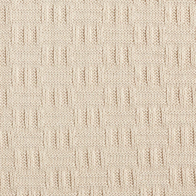 tessuto in maglia Motivo a coste spezzate – beige chiaro,  image number 1