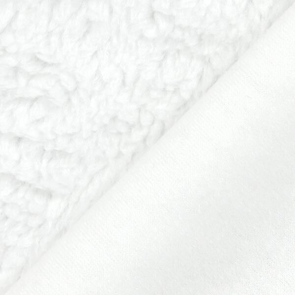Pelliccia d'agnello sintetica – bianco,  image number 3