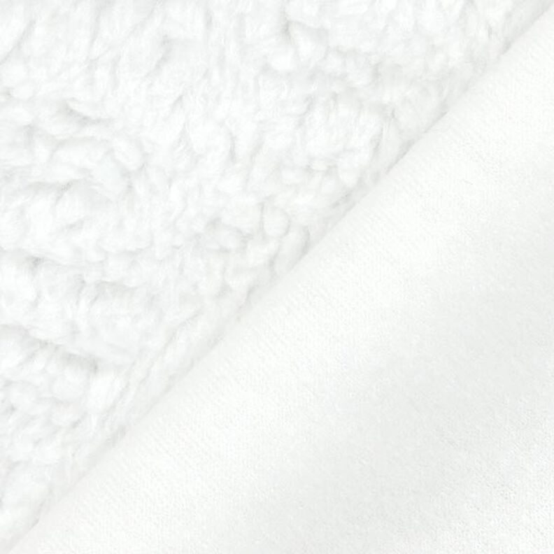 Pelliccia d'agnello sintetica – bianco,  image number 3