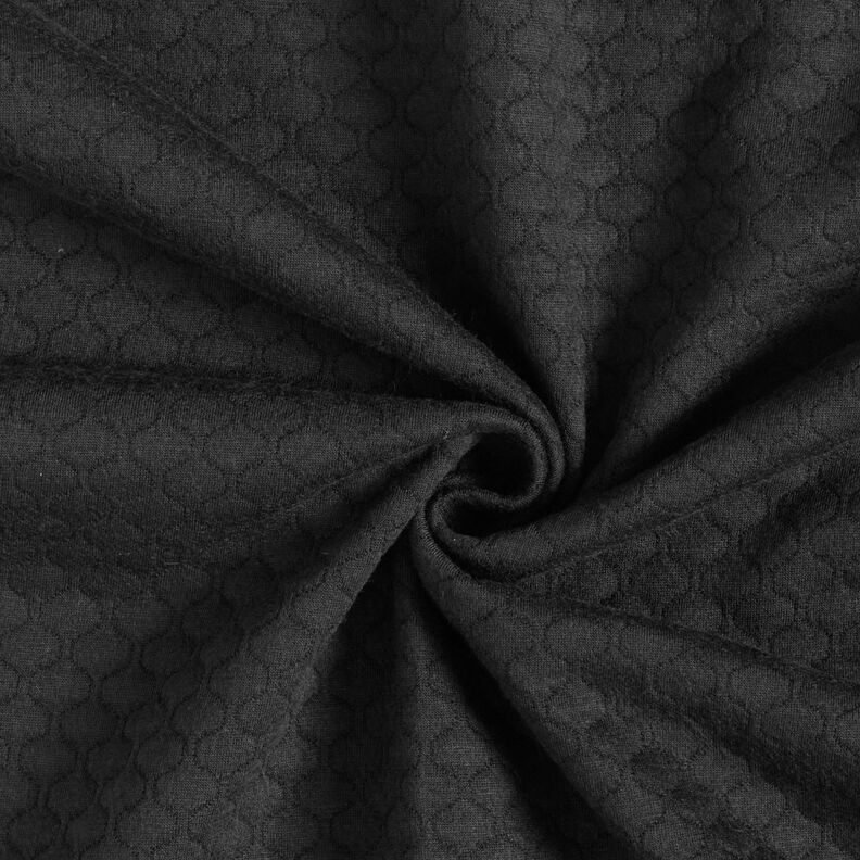 Jersey trapuntato a onde – nero, image number 4