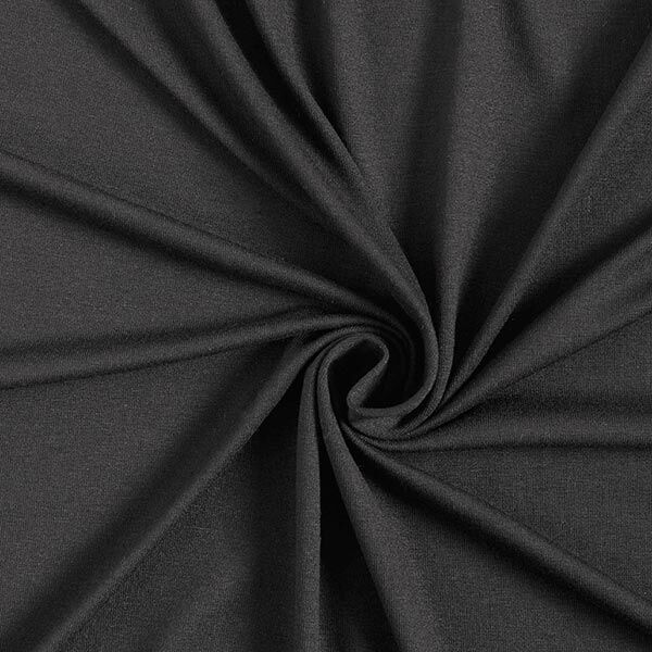 jersey di viscosa leggero – nero,  image number 1