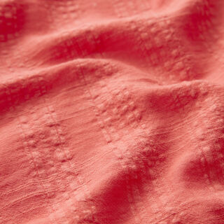 Tessuto Seersucker di misto cotone-viscosa – corallo, 