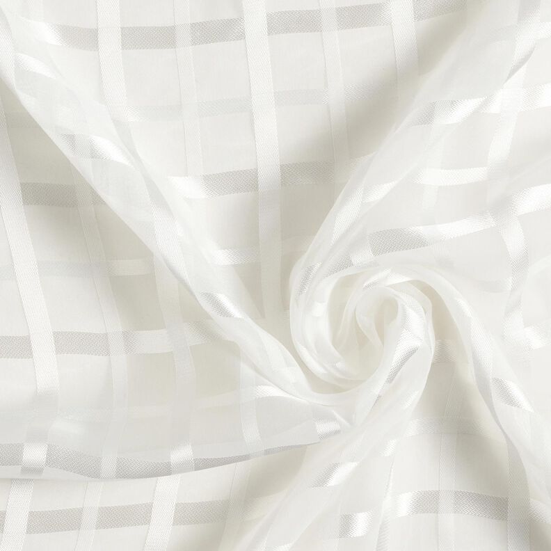 chiffon Finestra a quadretti – bianco, image number 3