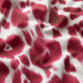 GOTS French terry Batik con motivo leopardato | TCC x LOOKS by Wolfgang Joop – bacca/crema, 
