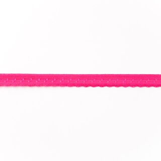 Fettuccia elastica pizzo [12 mm] – rosa fucsia acceso, 