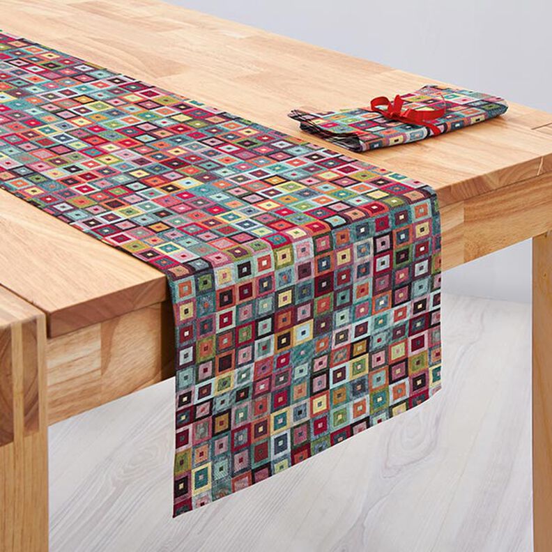 tessuto arredo gobelin cubi – petrolio,  image number 9