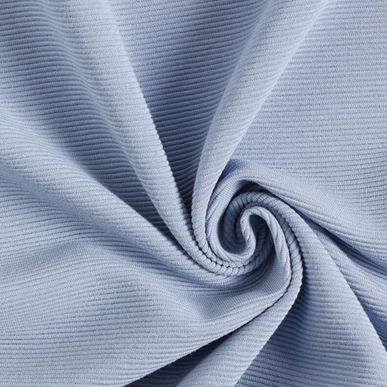 jersey a coste-ottoman, tinta unita – azzurro,  image number 1