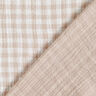 mussolina / tessuto doppio increspato Vichy a quadri tinto in filo – naturale/bianco,  thumbnail number 1