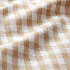 tessuto in cotone Quadro vichy 1 cm – anemone/bianco, 