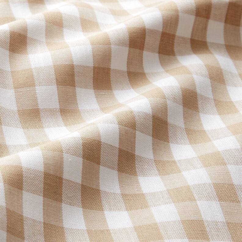 tessuto in cotone Quadro vichy 1 cm – anemone/bianco,  image number 2