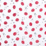 jersey di cotone Conchiglie Metallico – bianco/rosso,  thumbnail number 1