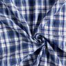 Tessuto di cotone tartan increspato – blu reale/bianco,  thumbnail number 3