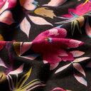 jersey di viscosa, bellissimi fiori – nero/viola, 