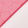 French terry, felpa estiva Cuori sovrapposti – rosa/rosso fuoco,  thumbnail number 4