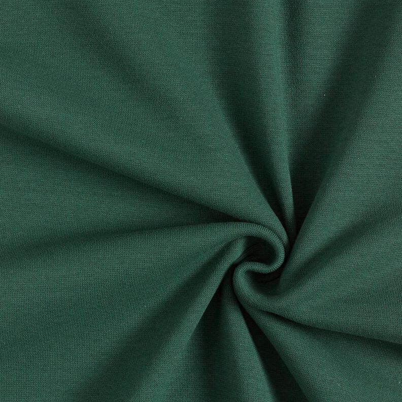 GOTS tessuto per bordi e polsini in cotone | Tula – verde scuro,  image number 1