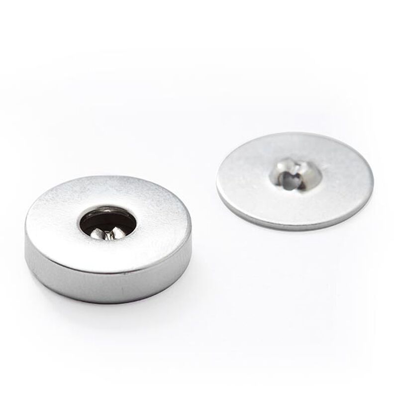 bottone magnetico [  Ø18 mm ] – argent metallica,  image number 1