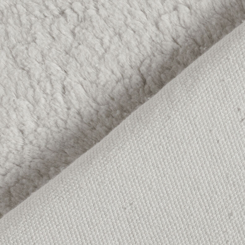 Sherpa Misto cotone tinta unita – grigio argento,  image number 4