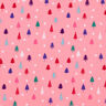 tessuto in cotone popeline Mini abeti – pink/bianco,  thumbnail number 1