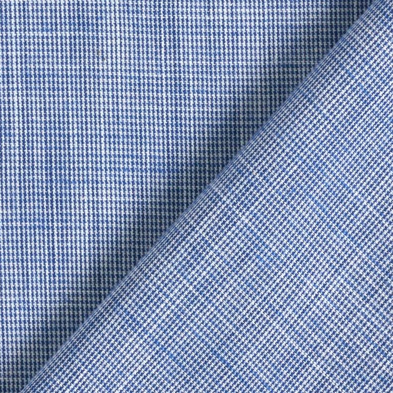 Mini pied de poule in tessuto di cotone – bianco/colore blu jeans,  image number 4