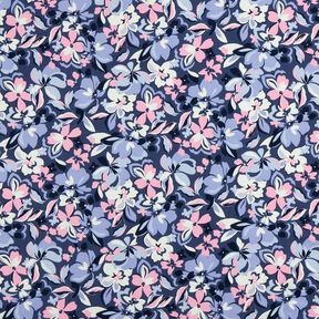 felpa estiva Grandi fiori | Poppy Fabrics – colore blu jeans, 